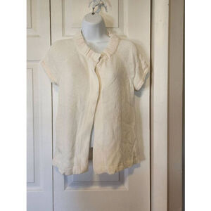Ann Taylor Loft White Cardigan